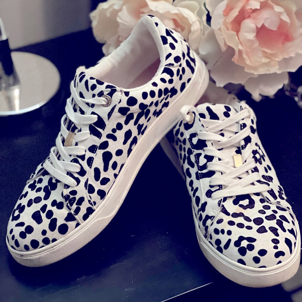 TOPSHOP Canvas Leopard Print SHOES
